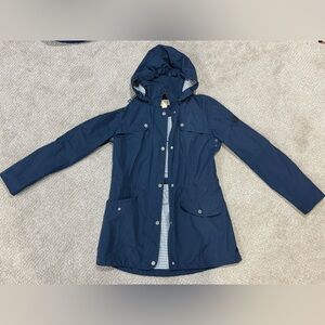Michael Kors Blue Raincoat with Hood